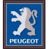 Рисунок - схема на ткани - эмблема автомобиля Пежо "Peugeot"