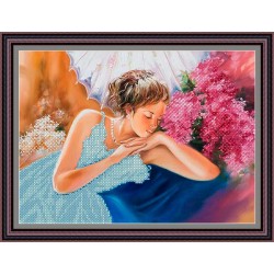Рисунок - схема на ткани - "Романтическое настроение"