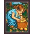 Рисунок - схема на ткани - "Собираю урожай"