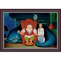 Рисунок - схема на ткани - "Хранители дома"