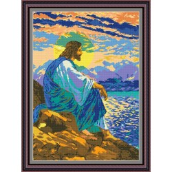 Рисунок - схема на ткани - "На берегу"