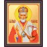 Рисунок - схема на ткани - Икона "Николай Чудотворец"