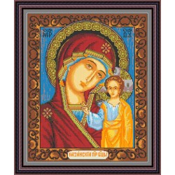 Рисунок - схема на ткани - Икона "Казанская"