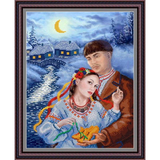 Рисунок - схема на ткани - "Черевички для любимой"
