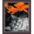 Рисунок - схема на ткани - "Цветные сны"