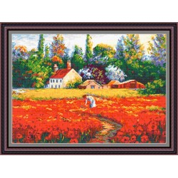 Рисунок - схема на ткани - "Незабываемое лето"