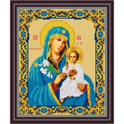 Рисунок - схема на ткани -  Икона "Неувядаемый Цвет"
