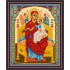 Рисунок - схема на ткани -  Икона "Всецарица"