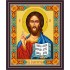 Рисунок - схема на ткани -  Икона "Господь Вседержитель"