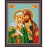 Рисунок - схема на ткани -  Икона "Пётр и Феврония"