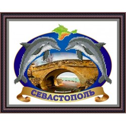 Рисунок - схема на ткани - Севастополь, "Драконий мостик"