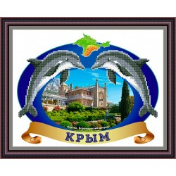Рисунок - схема на ткани - Крым, Алупка, "Воронцовский дворец"