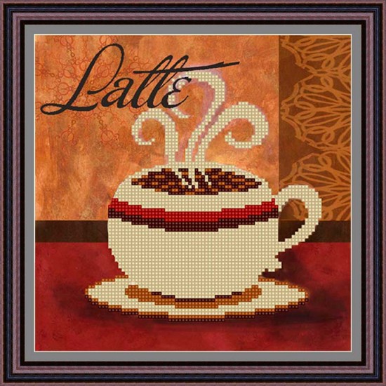 Рисунок - схема на ткани - «Latte»