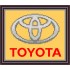 Рисунок - схема на ткани - эмблема автомобиля Тойота "Toyota"