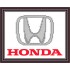 Рисунок - схема на ткани - эмблема автомобиля Хонда "HONDA"