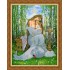 Рисунок - схема на ткани - "Славянская богиня Макошь"