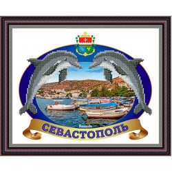 Рисунок - схема на ткани - Севастополь, "Балаклава"