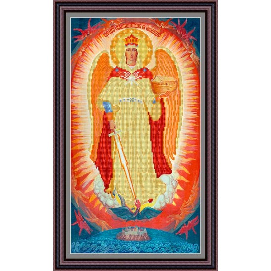 Рисунок - схема на ткани - Икона "Жена облаченная в солнце"