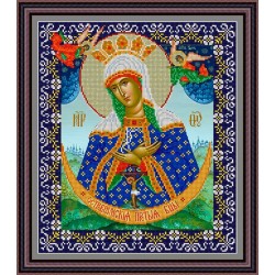 Рисунок - схема на ткани - "Остробрамская икона Божией Матери"
