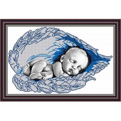 Рисунок - схема на ткани - "На крыльях ангела"