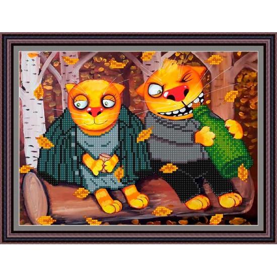 Рисунок - схема на ткани - "Свидание" Рисунок - схема на ткани - "Свидание"