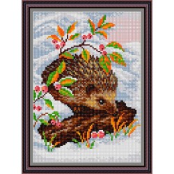 Рисунок - схема на ткани - "Ёжик"