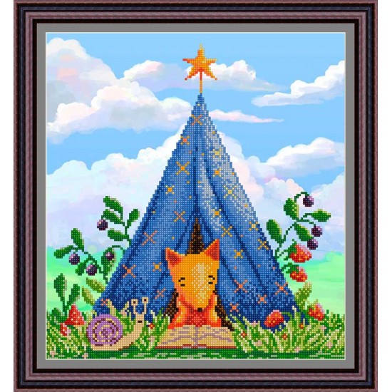 Рисунок - схема на ткани - "Полный релакс"