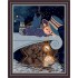 Рисунок - схема на ткани - "Повелительница времени"