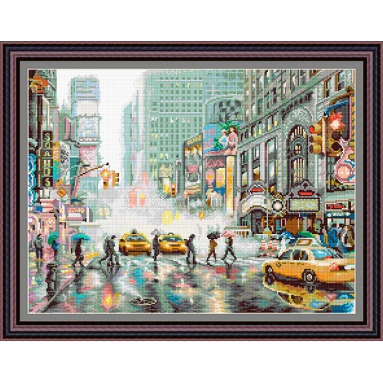 Рисунок - схема на ткани - "Нью-Йорк"