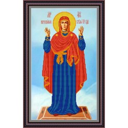 Рисунок - схема на ткани - Икона "Нерушимая Стена"
