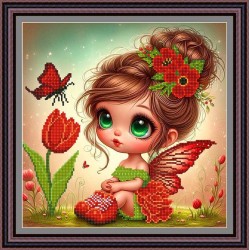 Рисунок - схема на ткани - "Разговор по душам"