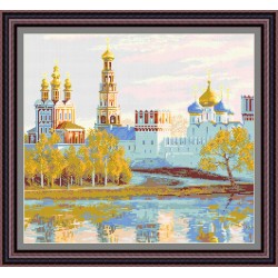 Рисунок - схема на ткани - "Новодевичий монастырь"