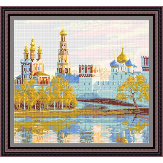 Рисунок - схема на ткани - "Новодевичий монастырь"
