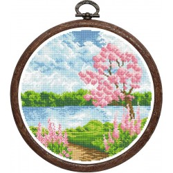 Рисунок - схема на ткани - "Весеннее утро"