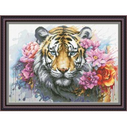 Рисунок - схема на ткани - "Хищник дикой природы"