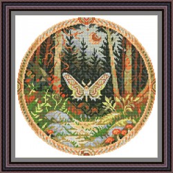 Рисунок - схема на ткани - "Лесная симфония"