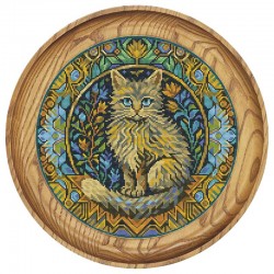 Рисунок - схема на ткани - "Просто Кот"