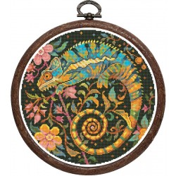 Рисунок - схема на ткани - "Хамелеон"