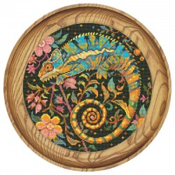 Рисунок - схема на ткани - "Хамелеон"