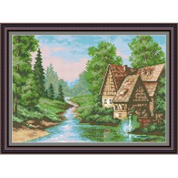 Рисунок - схема на ткани - "Мельница-2"