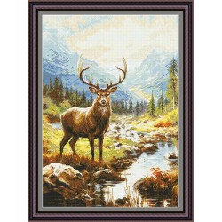 Рисунок - схема на ткани - "Величие природы"