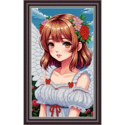 Рисунок - схема на ткани - "Чудесный ангел"