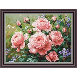 Рисунок - схема на ткани - "Сад с розами"