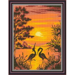 Рисунок - схема на ткани - "Танец"