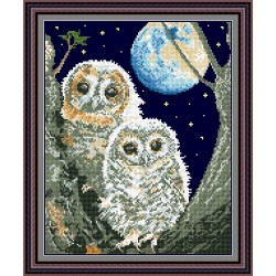 Рисунок - схема на ткани - "Ночные стражи"