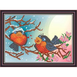 Рисунок - схема на ткани - "Песня любви"